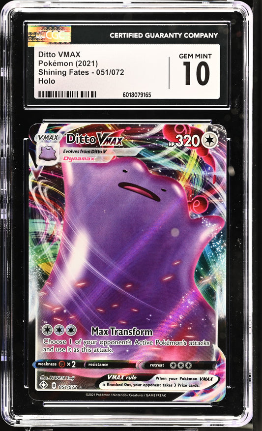 CGC 10 Ditto VMAX #051/072 Shining Fates