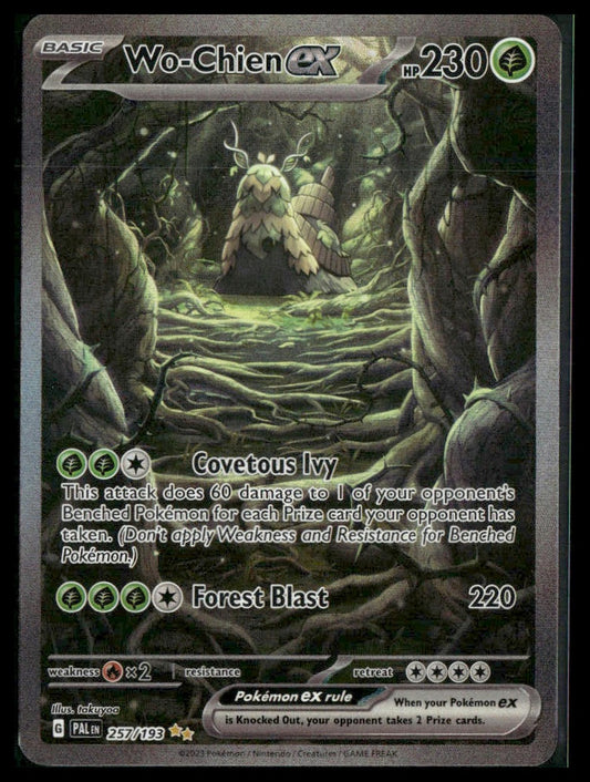 Wo-Chien ex #257/193 Paldea Evolved NM