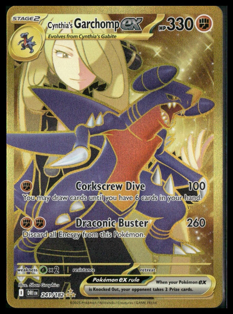Cynthia's Garchomp ex #241/182 Destined Rivals NM