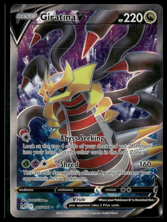 Giratina V (Full Art) #185/196 Lost Origin NM