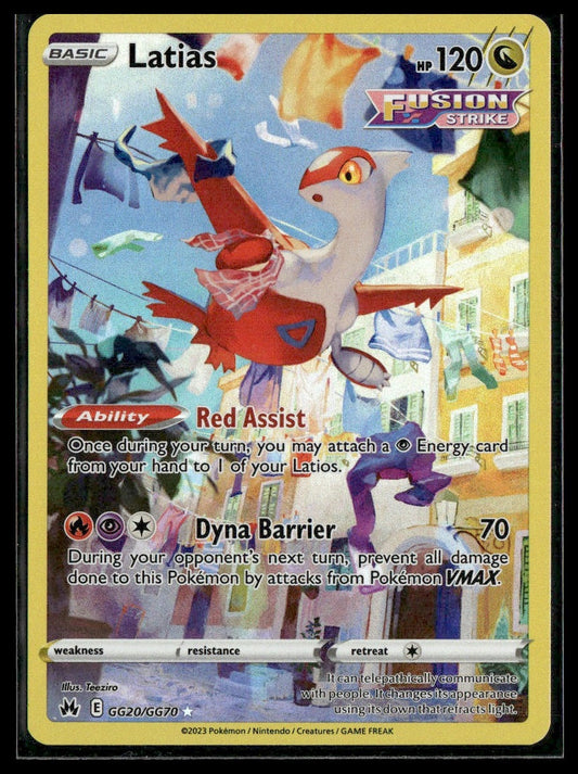 Latias #GG20/GG70 Crown Zenith: Galarian Gallery NM