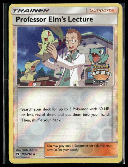 Professor Elm's Lecture #188/214 League & Championship Cards VLP