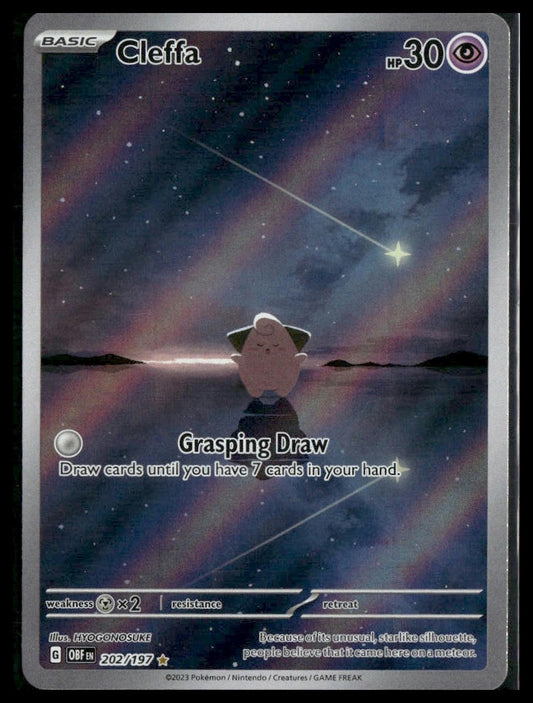 Cleffa #202/197 Obsidian Flames NM
