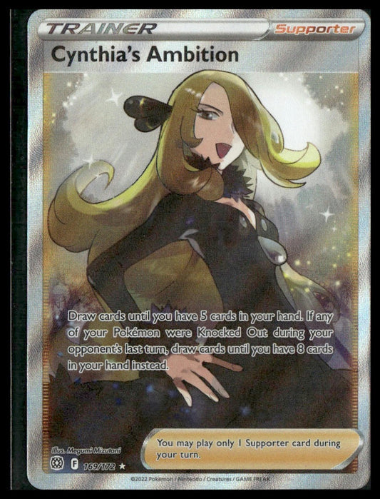 Cynthia's Ambition (Full Art) #169/172 Brilliant Stars NM