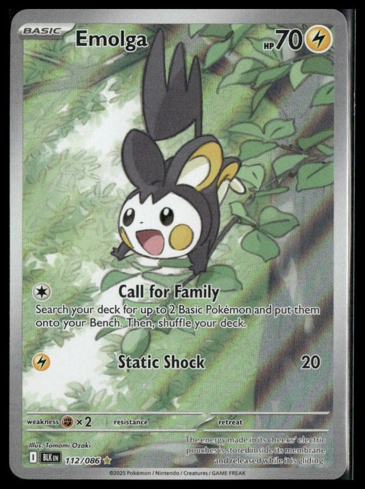 Emolga #112/086 Black Bolt NM