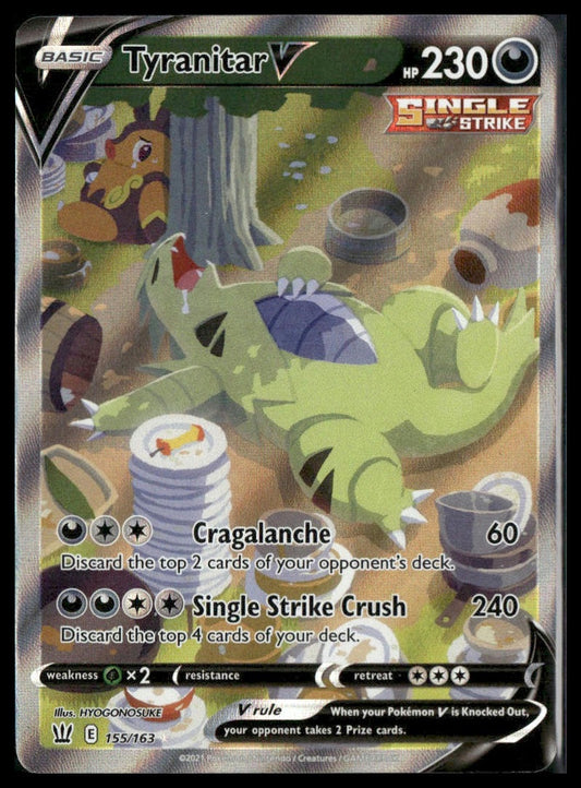 Tyranitar V (Alt Art) #155/163 Battle Styles NM