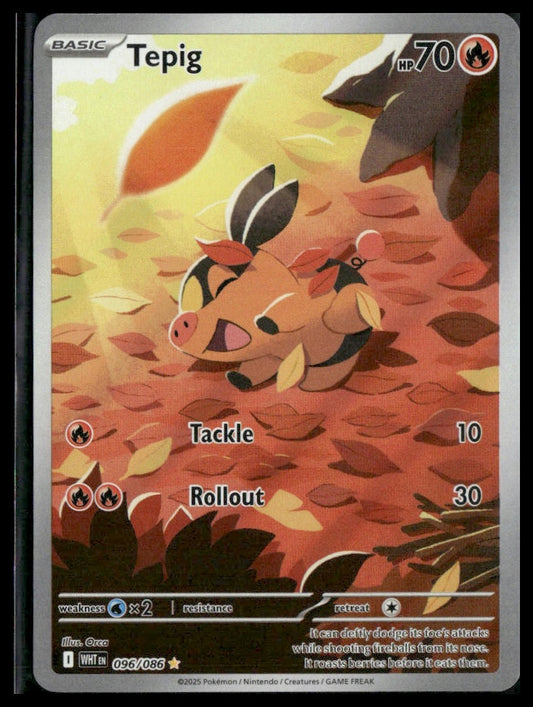 Tepig #096/086 White Flare NM