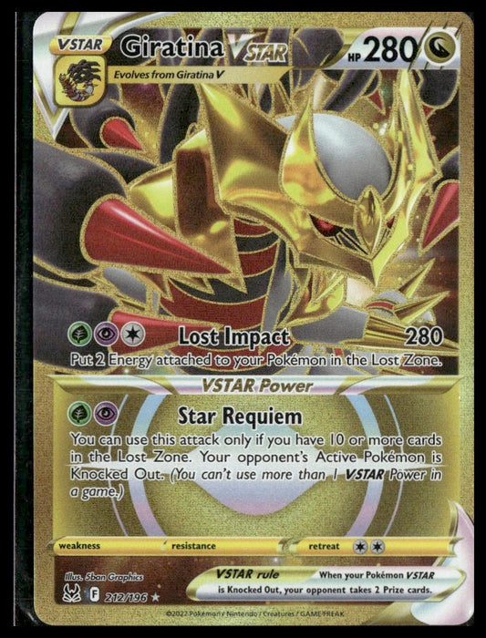 Giratina VSTAR (Secret) #212/196 Lost Origin NM