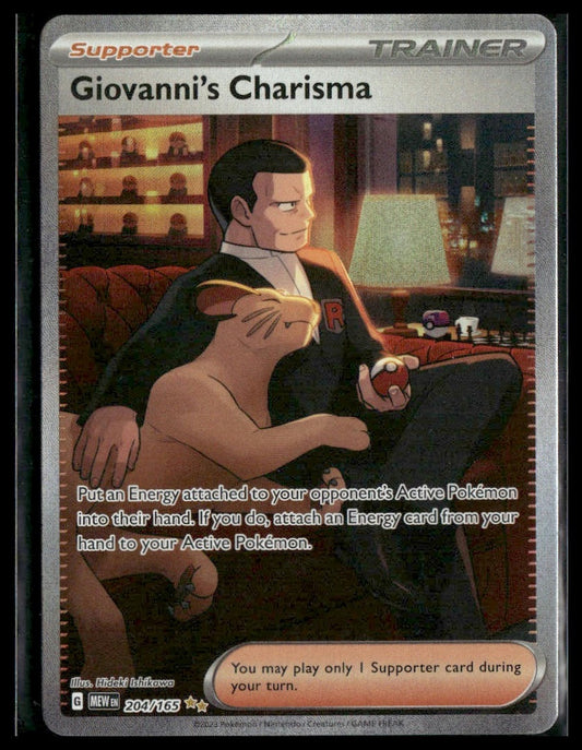 Giovanni's Charisma #204/165 Scarlet & Violet 151 NM