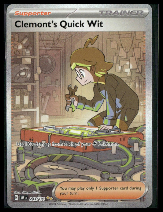 Clemont's Quick Wit #243/191 Surging Sparks NM
