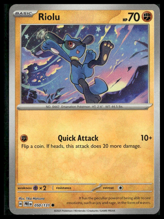 Riolu #050/131 (Master Ball) Prismatic Evolutions NM