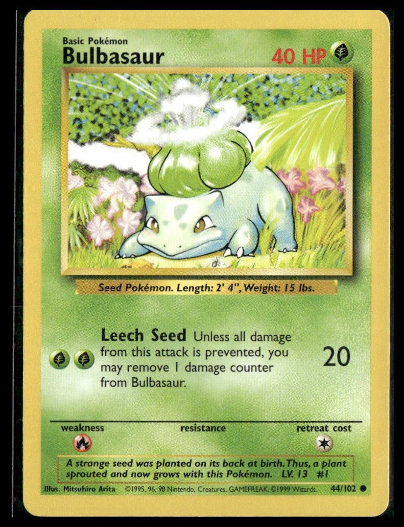 Bulbasaur #044/102 Base Set NM