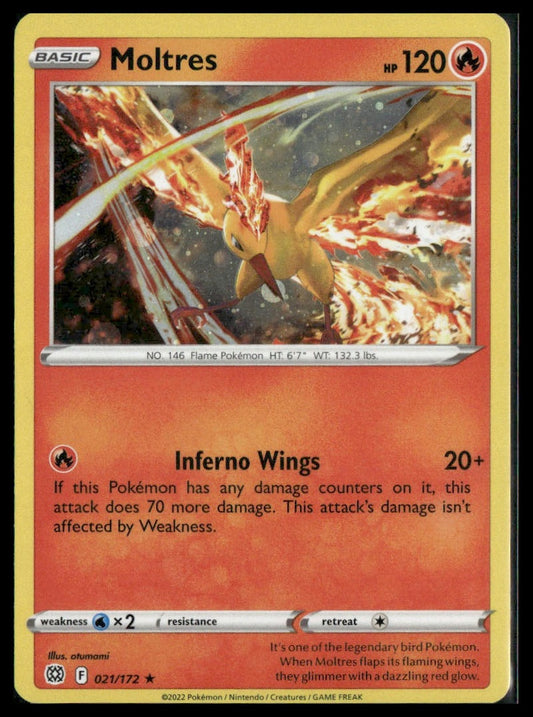Moltres (Cosmos Holo) #021/172 Cosmos Holo Sword & Shield Promo NM