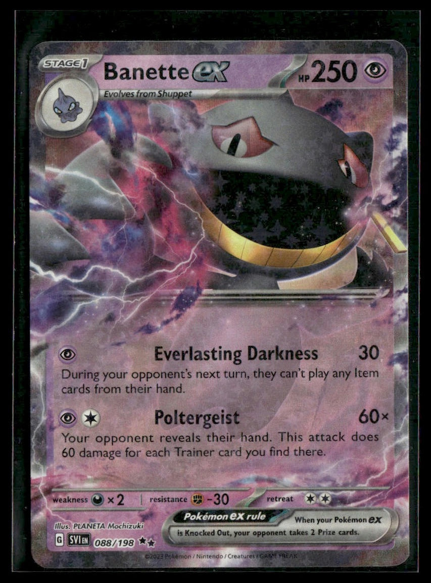 Banette ex #088/198 Scarlet & Violet Base Set NM