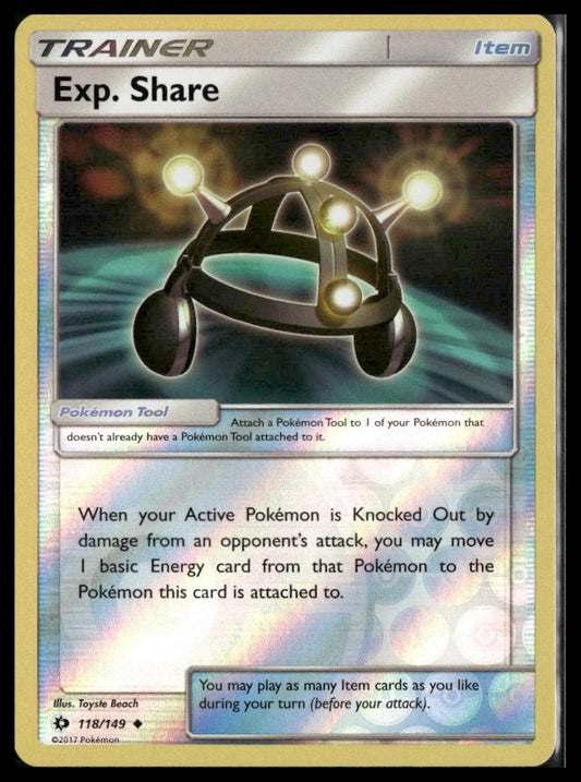 Exp. Share #118/149 Reverse Holo SM Base Set NM