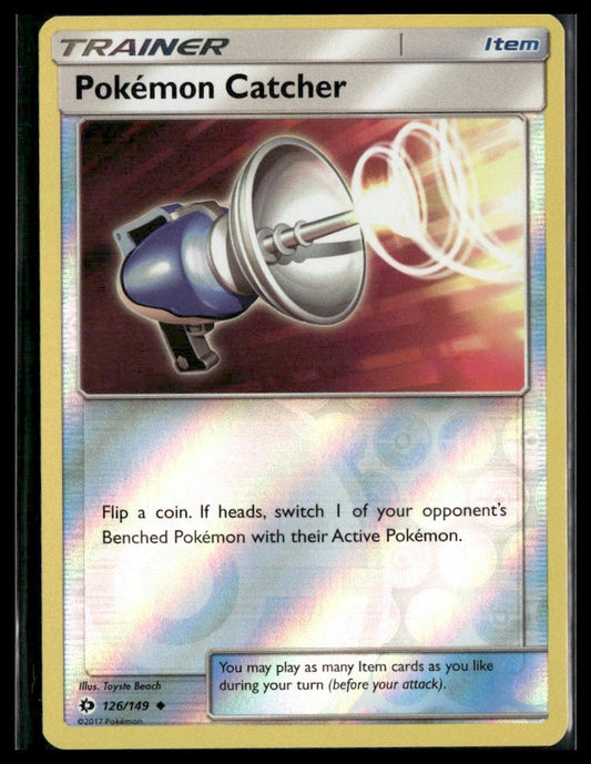 Pokemon Catcher #126/149 Reverse Holo SM Base Set NM