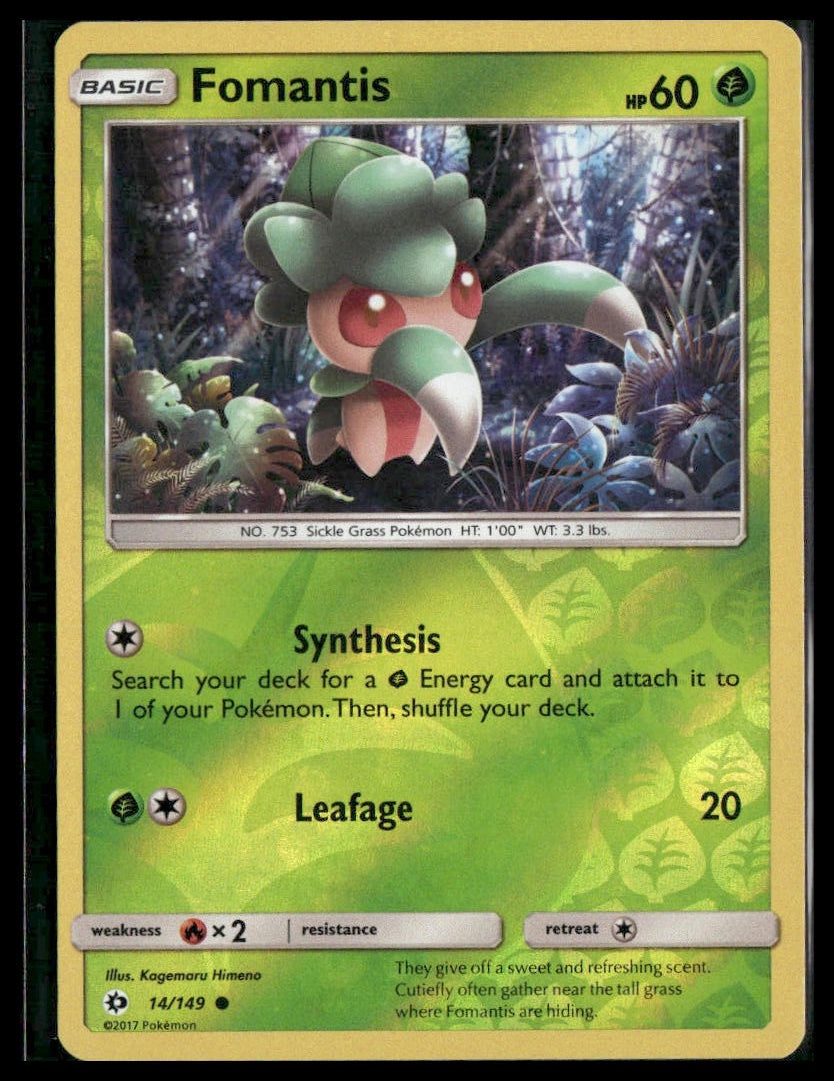 Fomantis #14/149 Reverse Holo SM Base Set VLP