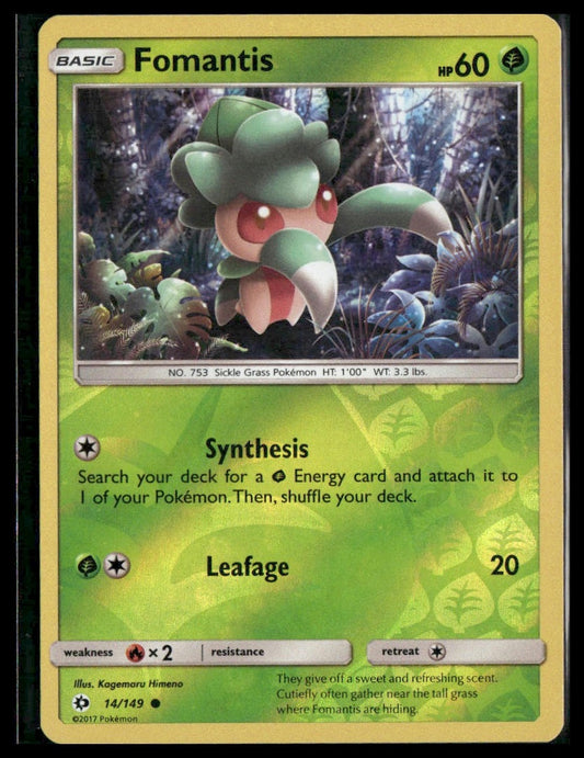 Fomantis #14/149 Reverse Holo SM Base Set VLP