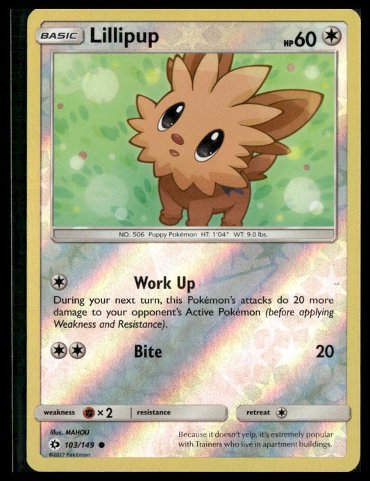 Lillipup #103/149 Reverse Holo SM Base Set NM