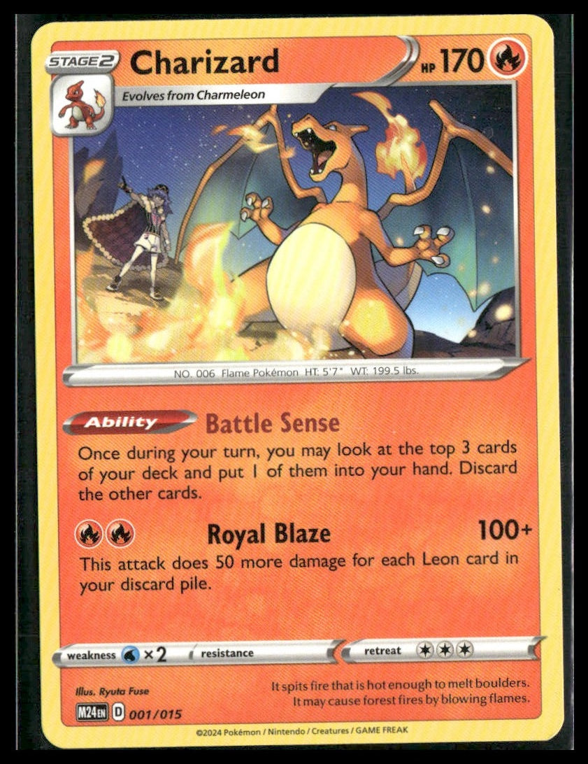 Charizard #001/015 McDonald's Promos 2024 NM