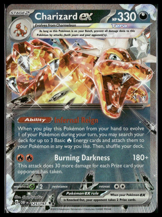 Charizard ex #125/197 Obsidian Flames NM
