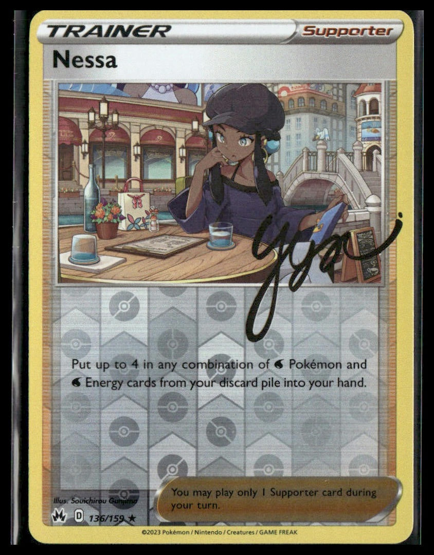 Nessa #136/159 Reverse Holo Crown Zenith NM