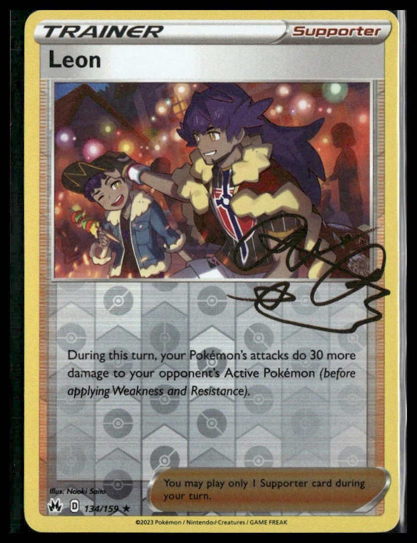 Leon #134/159 Reverse Holo Crown Zenith NM