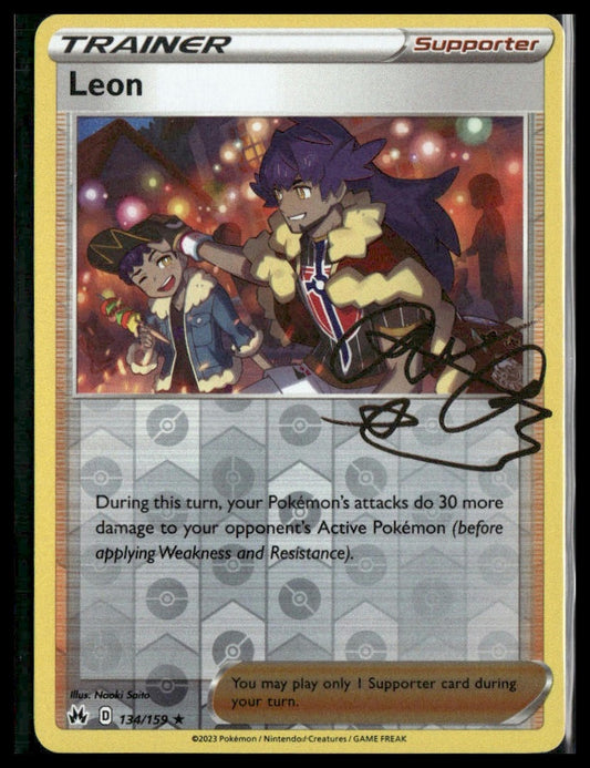 Leon #134/159 Reverse Holo Crown Zenith NM