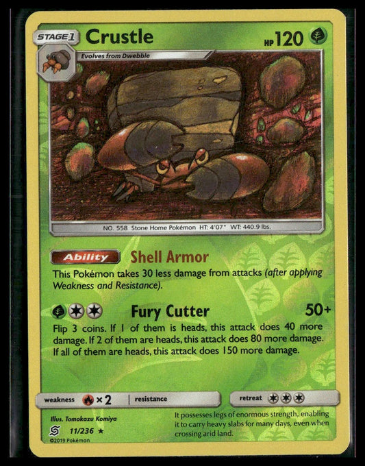 Crustle #11/236 Reverse Holo SM - Unified Minds MP