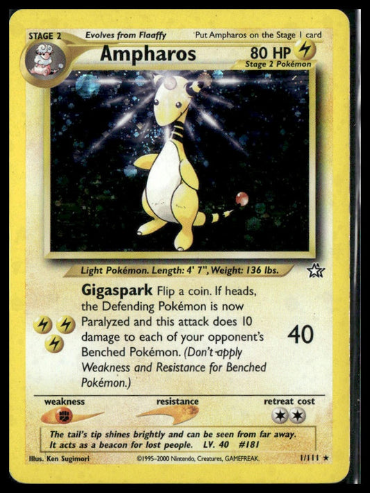 Ampharos #001/111 Neo Genesis MP