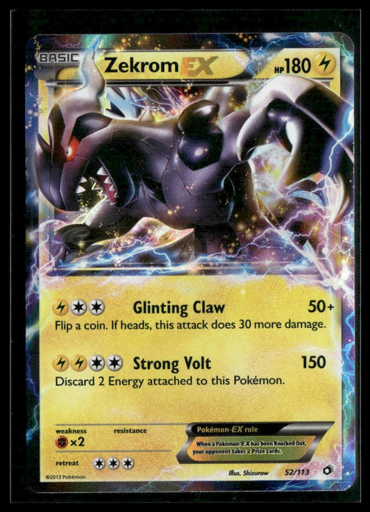Zekrom EX #52/113 Legendary Treasures NM
