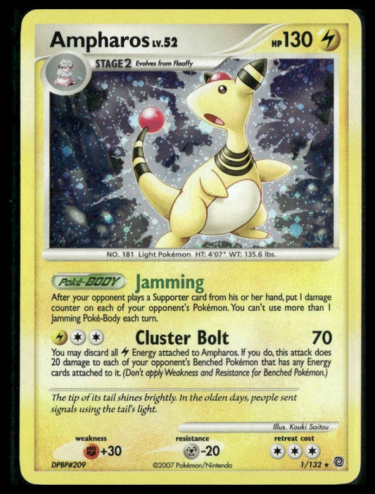 Ampharos #1/132 Secret Wonders VLP