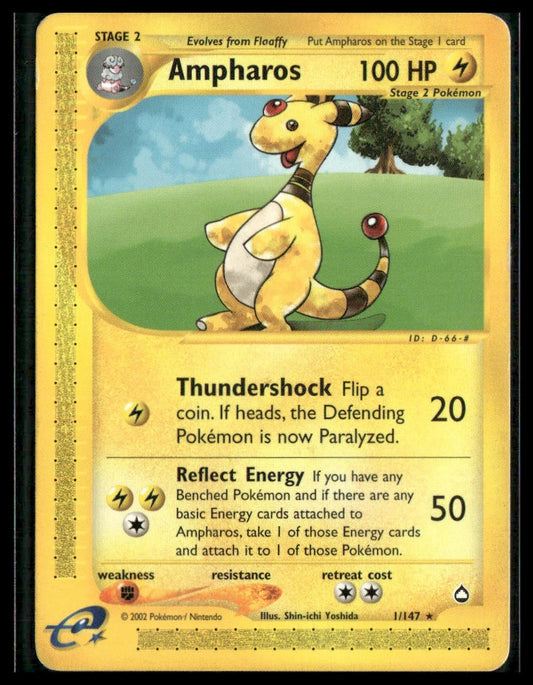 Ampharos #001/147 Aquapolis LP