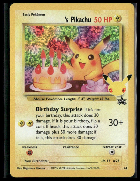 ______'s Pikachu #24/53 Celebrations: Classic Collection NM