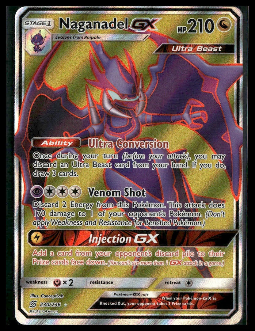 Naganadel GX (Full Art) #230/236 SM - Unified Minds NM