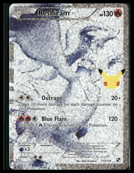 Reshiram #113/114 Celebrations: Classic Collection NM