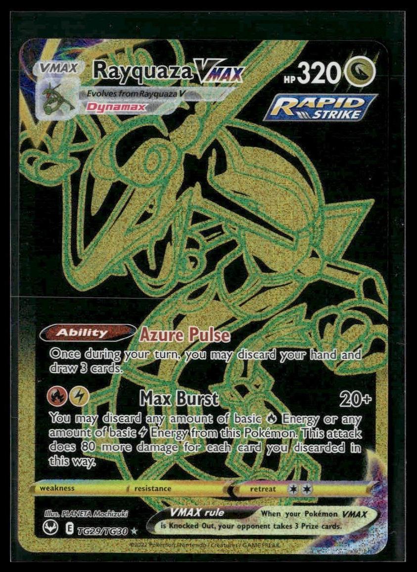 Rayquaza VMAX (Secret) #TG29/TG30 Silver Tempest Trainer Gallery NM