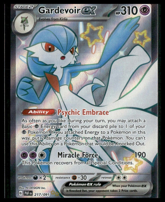 Gardevoir ex #217/091 Paldean Fates NM