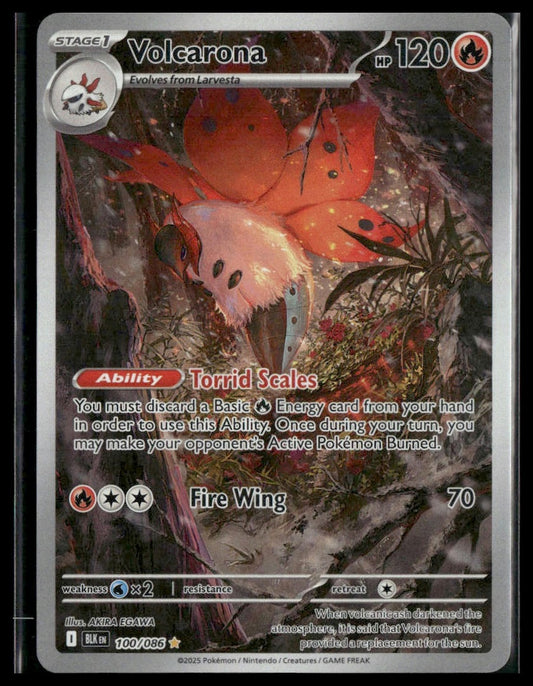 Volcarona #100/086 Black Bolt NM