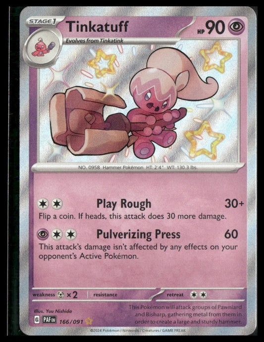 Tinkatuff #166/091 Paldean Fates NM