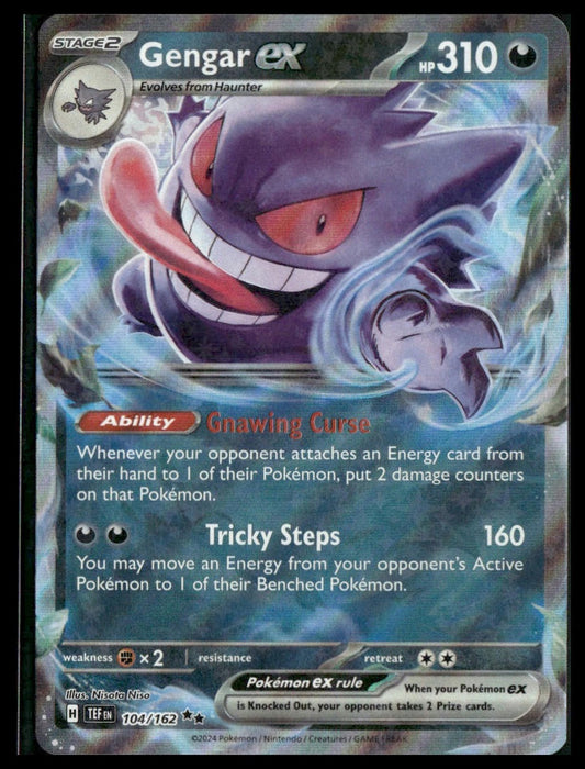 Gengar ex #104/162 Temporal Forces NM