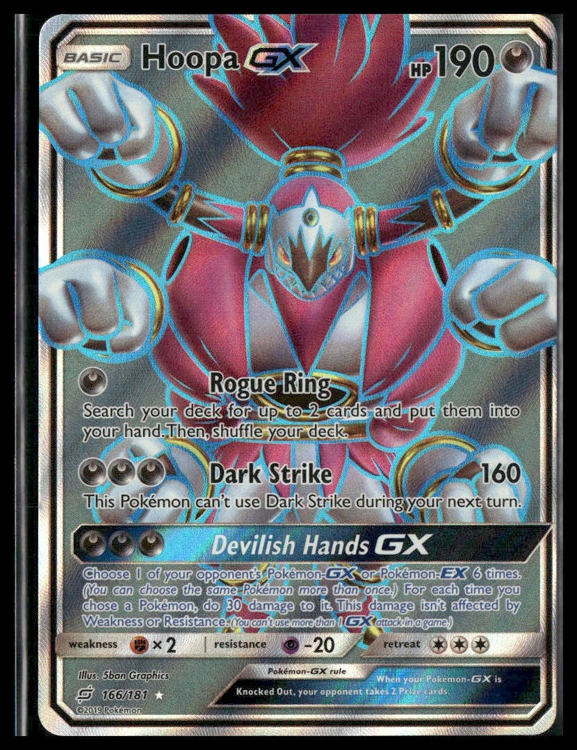 Hoopa GX (Full Art) #166/181 SM - Team Up NM