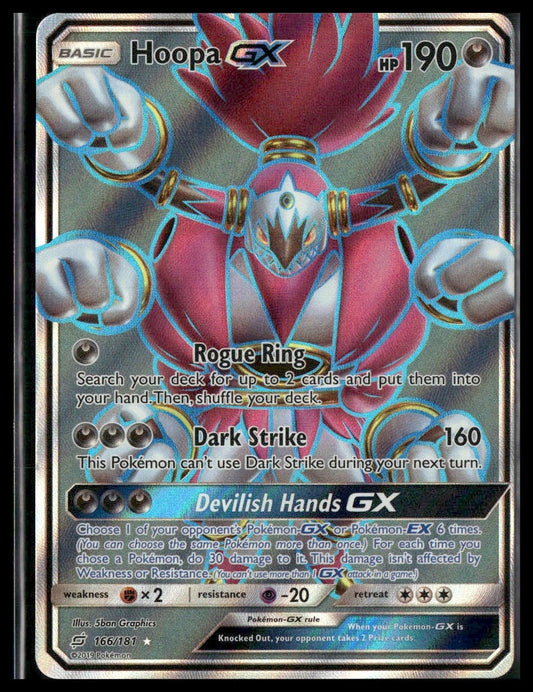 Hoopa GX (Full Art) #166/181 SM - Team Up NM