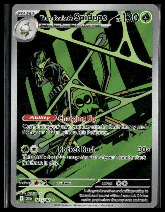 Team Rocket's Spidops #187/182 Destined Rivals NM