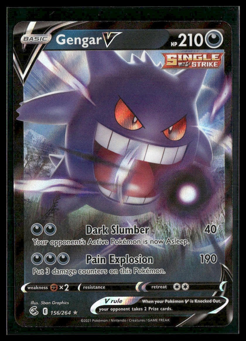 Gengar V #156/264 Fusion Strike NM