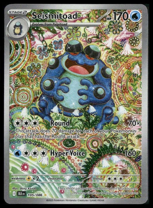 Seismitoad #105/086 Black Bolt NM