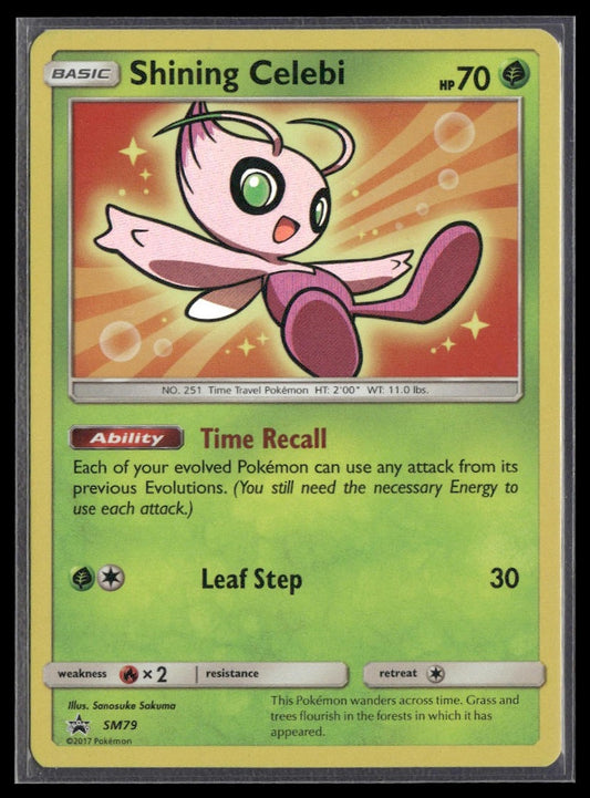 Shining Celebi #SM79 SM Shining Legends Promo NM