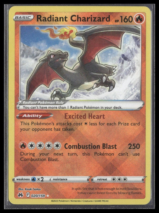 Radiant Charizard #020/159 Crown Zenith NM