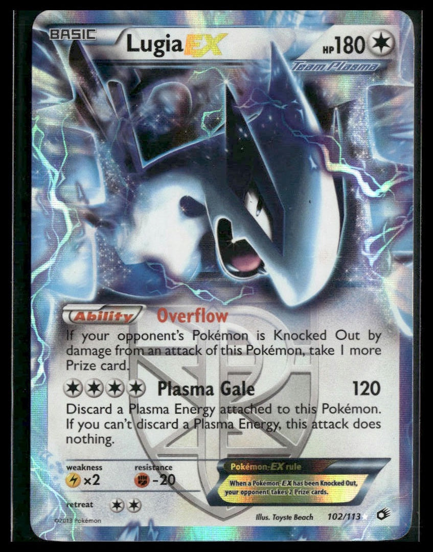 Lugia EX (Team Plasma) #102/113 Legendary Treasures MP
