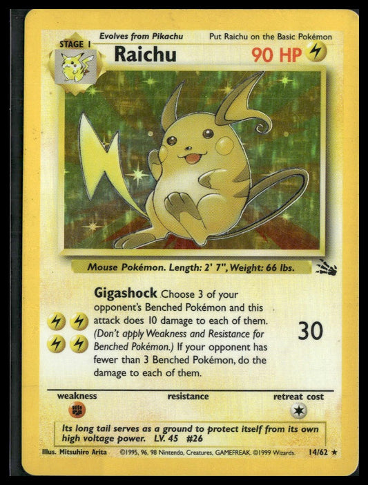 Raichu #14/62 Fossil MP